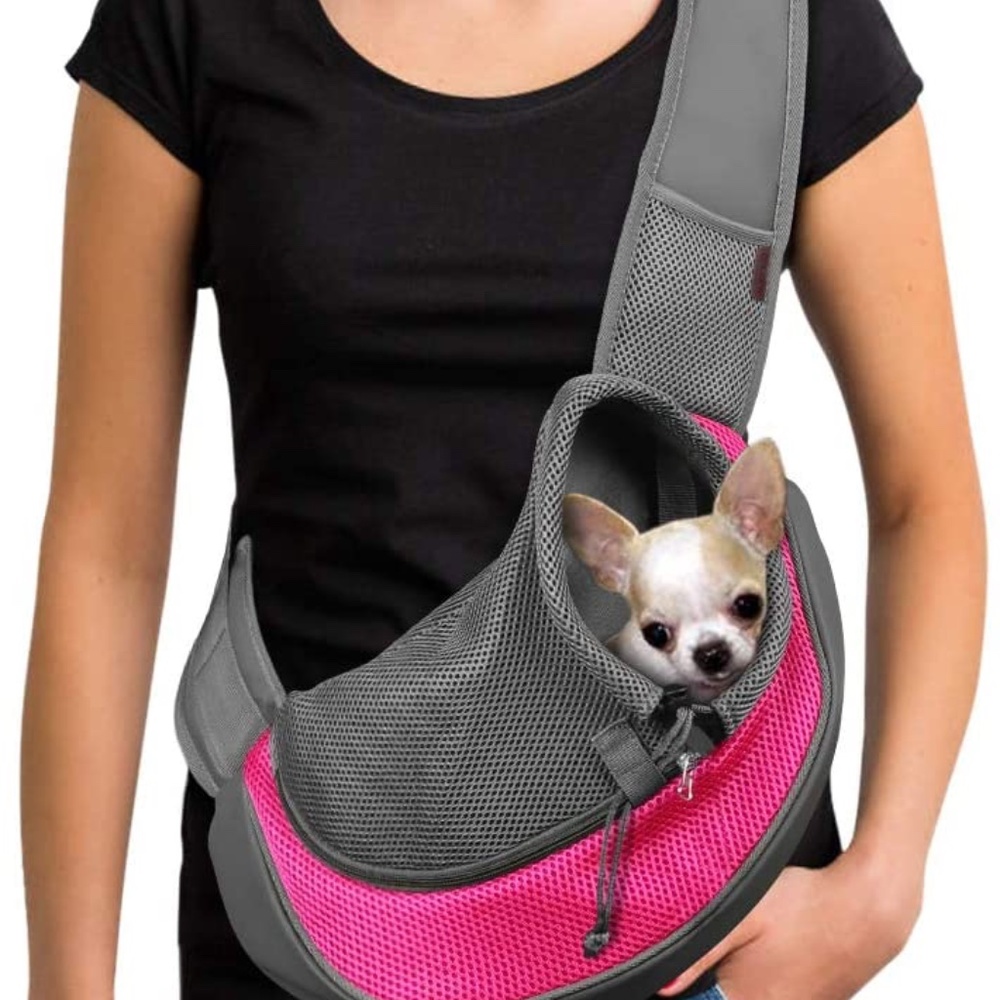 Pet Dog Sling Carrier Breathable Mesh Travel Safe Sling Bag Carrier for Dogs
